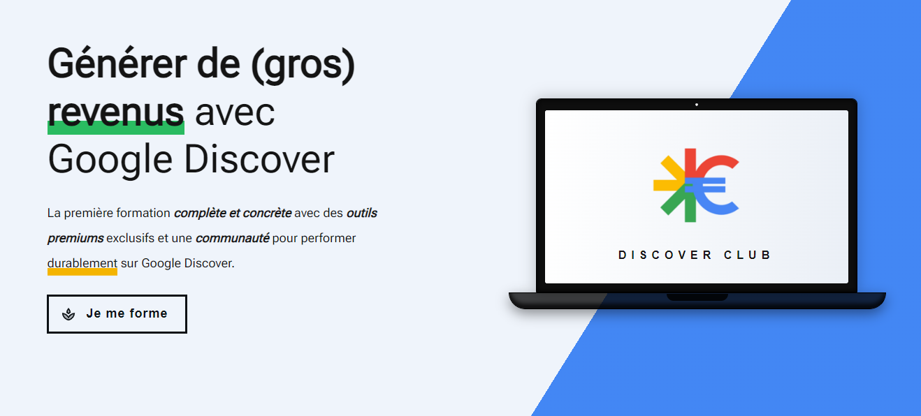 Formation Google Discover club